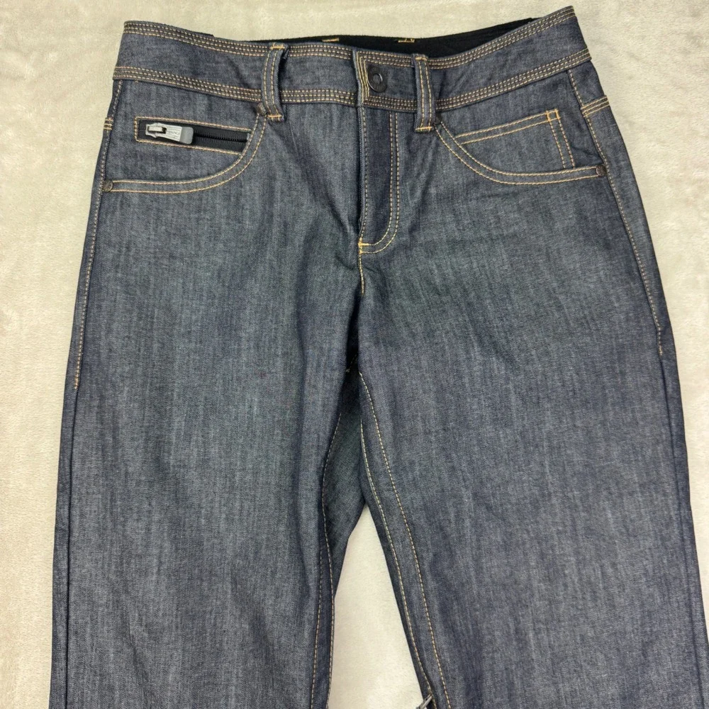 Athleta Denim Snow Pants Womens 0 Blue Flare Ski Snowboard Winter Hiking 2011